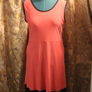 Star Vixen Salmon Colored Sleeveless Plus 1X Dress